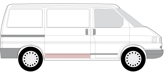 Panou reparatie usa culisanta VW TRANSPORTER intre 1990-2003 [2]