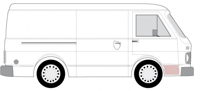 Panou reparatie usa fata dreapta VW LT I intre 1975-1996 [1]