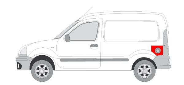Panou reparatie usa rezervor RENAULT KANGOO, KANGOO EXPRESS 08.97-12.08 [2]