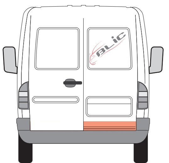 Panou reparatie usa Spate Dreapta potrivit MERCEDES SPRINTER 2-T (B901, B902), SPRINTER 3-T (B903), SPRINTER 4-T (B904), SPRINTER 5-T (B905), SPRINTER (B905) 1995-2006 [3]