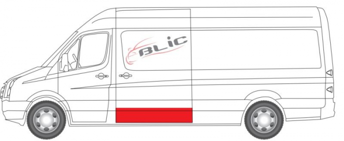 Panou reparatie usa Spate Dreapta/Stanga (strat, partea inferioara; usa culisanta) potrivit MERCEDES SPRINTER 3,5-T (B906), SPRINTER 3-T (B906), SPRINTER 4,6-T (B906) dupa 2006 [2]