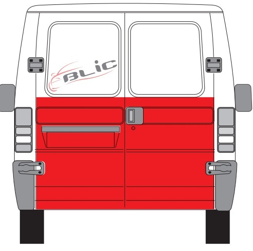 Panou reparatie usa Spate Dreapta (strat, la geam) potrivit CITROEN JUMPER; FIAT DUCATO; PEUGEOT BOXER 1994-2006 [2]