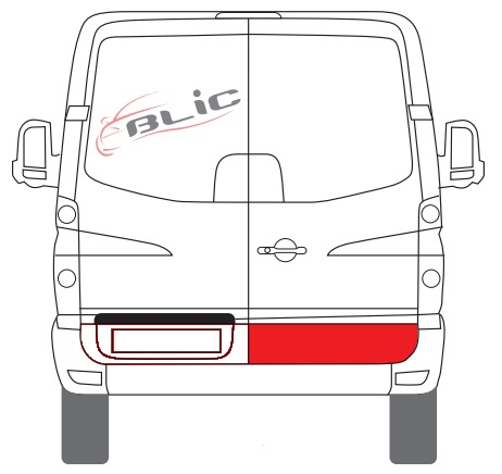Panou reparatie usa Spate Dreapta (strat, partea inferioara) potrivit MERCEDES SPRINTER 3,5-T (B906), SPRINTER 3-T (B906), SPRINTER 4,6-T (B906), SPRINTER 5-T (B906); VW CRAFTER 30-35 06.06- [2]