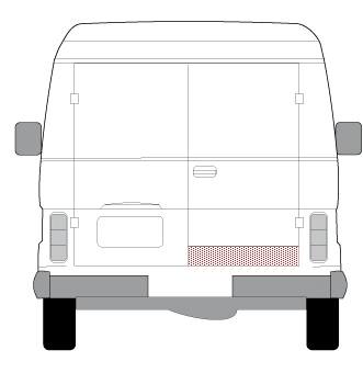 Panou reparatie usa spate dreapta VW LT I intre 1975-1996