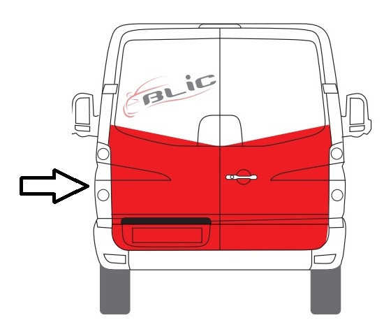 Panou reparatie usa Spate Stanga (strat, partea inferioara, 1/2 inaltime) potrivit MERCEDES SPRINTER 3,5-T (B906), SPRINTER 3-T (B906), SPRINTER 4,6-T (B906), SPRINTER 5-T (B906) dupa 2006 [2]