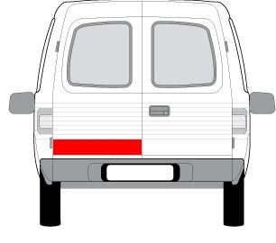 Panou reparatie usa Spate Stanga (strat, partea inferioara, inaltime 145mm) potrivit OPEL COMBO/MINIVAN 1994-2001 [2]