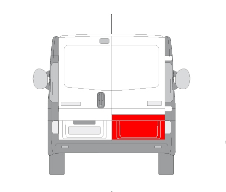 Panou usa spate potrivit OPEL VIVARO caroserie (F7) 2001-2016 [2]