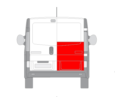 Panou usa spate OPEL VIVARO caroserie (F7) 2001-2016