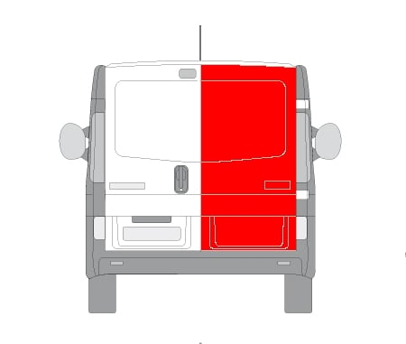 Panou usa spate OPEL VIVARO caroserie (F7) dupa 2001