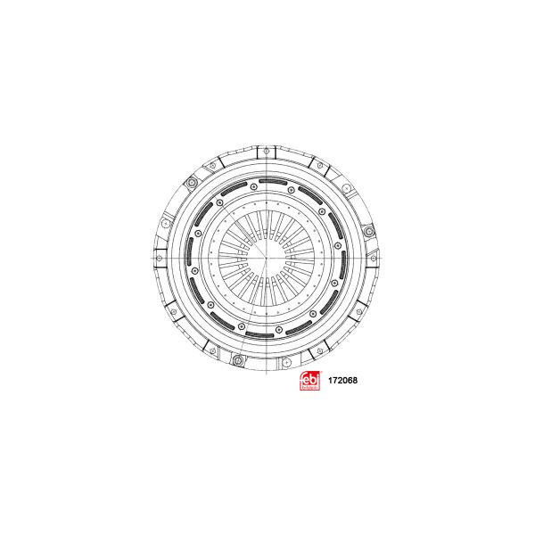 Placa presiune ambreiaj (362mm) potrivit DAF LF, LF 45, LF 55 CE136C-PX-7217 01.01-