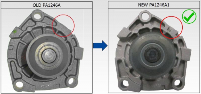Pompa apa cu garnitura potrivit ALFA ROMEO 147, 156, 159, 166, BRERA, GIULIA, GIULIETTA, GIULIETTA HATCHBACK, GT, MITO, SPIDER, STELVIO; CHEVROLET IMPALA, MALIBU; FIAT 500L, 500X 1.6D-5.7 03.96-