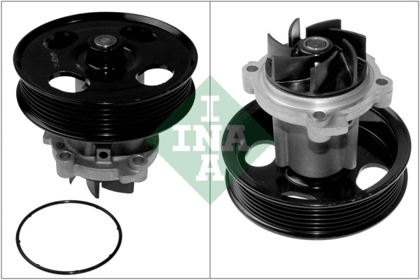 Pompa apa cu garnitura potrivit ALFA ROMEO MITO; CHEVROLET AVEO; CITROEN NEMO, NEMO MINIVAN; FIAT 500, 500 C, 500L, 500X, DOBLO, DOBLO CARGO, DOBLO MINIVAN, FIORINO, FIORINO MINIVAN 1.3D 06.03-