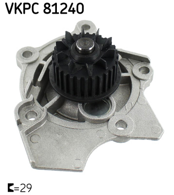 Pompa apa cu garnitura potrivit AUDI A3, A4 ALLROAD B8, A4 B8, A5, A6 C7, A8 D4, Q3, Q5, TT; SEAT ALHAMBRA, ALTEA, ALTEA XL, EXEO, EXEO ST, LEON, TOLEDO III; SKODA OCTAVIA II 1.8-2.0H 09.04-07.19 [3]