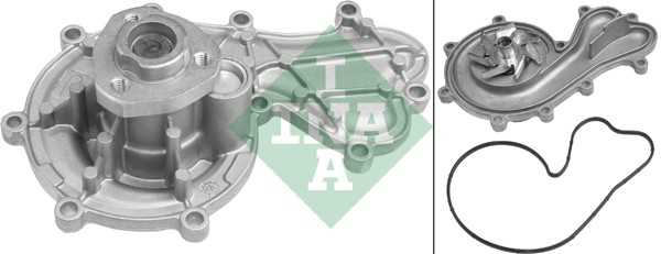 Pompa apa cu garnitura potrivit AUDI A4 ALLROAD B8, A4 B8, A5, A6 ALLROAD C7, A6 C7, A7, A8 D4, Q5, Q7; PORSCHE CAYENNE, MACAN, PANAMERA; VW TOUAREG 3.0D 11.07-