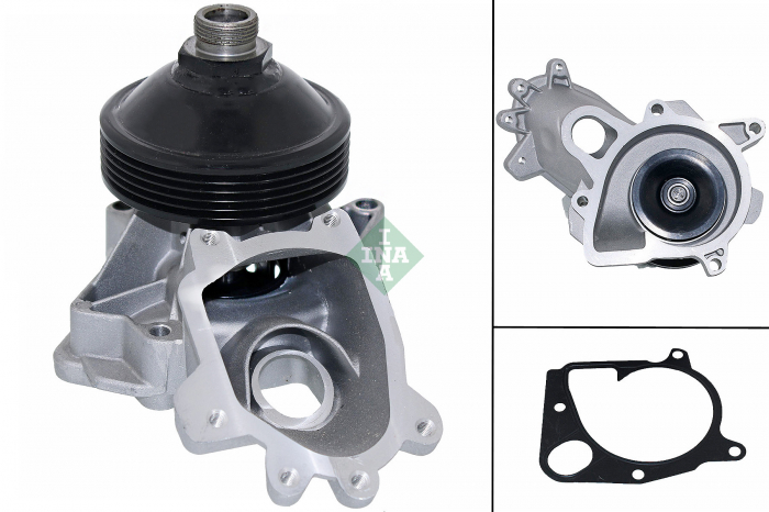 Pompa apa cu garnitura potrivit BMW 3 (E46), 5 (E39), 7 (E38), X5 (E53); LAND ROVER RANGE ROVER III; OPEL OMEGA B 2.5D 3.0D 08.98-08.12