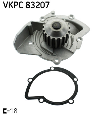 Pompa apa cu garnitura potrivit DS DS 5; CITROEN C4 GRAND PICASSO I, C4 II, C4 PICASSO I, C4 PICASSO II, C5 III, C8, DS4, DS5, JUMPY II; FIAT SCUDO; FORD C-MAX II, FOCUS III 2.0D 2.0DH 03.06-