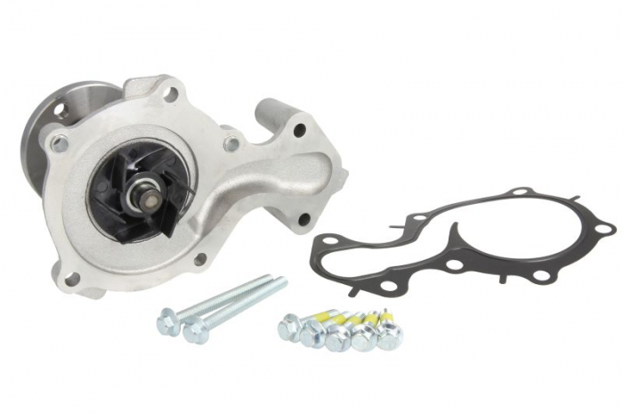 Pompa apa cu garnitura potrivit FORD B-MAX, C-MAX II, ECOSPORT, FIESTA VI, FIESTA VII, FOCUS III, FOCUS III HATCHBACK, FOCUS III KOMBI, GRAND C-MAX, MONDEO V 1.0 1.0H 1.1 02.12-