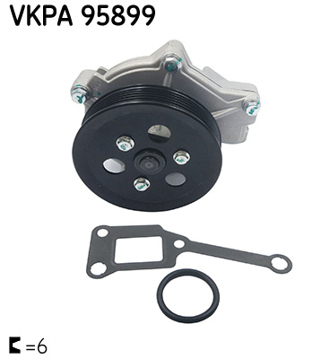 Pompa apa cu garnitura potrivit HONDA CIVIC X; HYUNDAI GRAND SANTA FE, IX35, SANTA FE IV, SANTA FE IV SUV, SANTA FE II, SANTA FE III, SANTA FE III SUV, SANTA FE II SUV, STARIA 1.6LPG-2.2D 03.06-