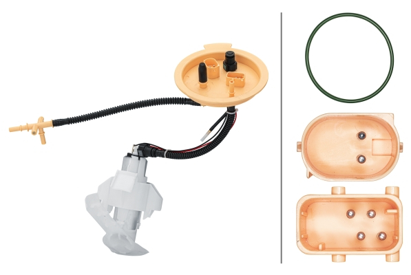 Pompa combustibil (modul) potrivit BMW 5 (F10), 5 (F11), 5 GRAN TURISMO (F07), 6 (F12), 6 (F13), 6 GRAN COUPE (F06) 2.0D 3.0D 08.09-10.18