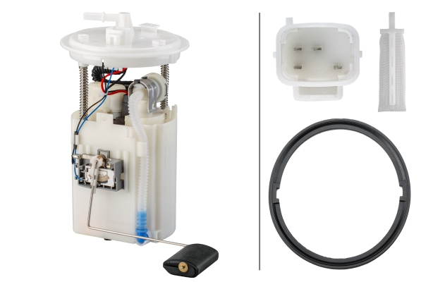 Pompa combustibil (modul) potrivit DAEWOO LANOS; FORD FOCUS I; HONDA ACCORD VI, ACCORD VII, CIVIC V; HYUNDAI ELANTRA IV, GETZ, I10 I, I20 I, I30, SONATA V; KIA CEE D, CERATO I, PRO CEE D 1.1-2.3 10.91