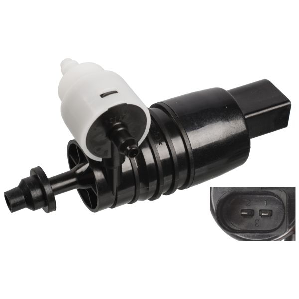Pompa spalator parbriz fata (12V) potrivit BMW 1 (F40), 2 (F45), 2 GRAN TOURER (F46), 2 GRAN TOURER VAN (F46), 3 (G21), 3 (G21, G81), 5 (G31), I3 (I01), X1 (F48), X2 (F39) FURGON KOMBI-SUV 08.13-