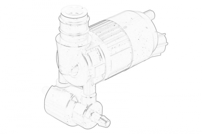 Pompa spalator parbriz potrivit FORD potrivit FORD GALAXY III, MONDEO V, S-MAX, TOURNEO CONNECT V408 NADWOZIE WIELKO, TRANSIT CONNECT V408 MINIVAN; FORD USA EDGE, FUSION FURGON MINIVAN-SUV 09.12-