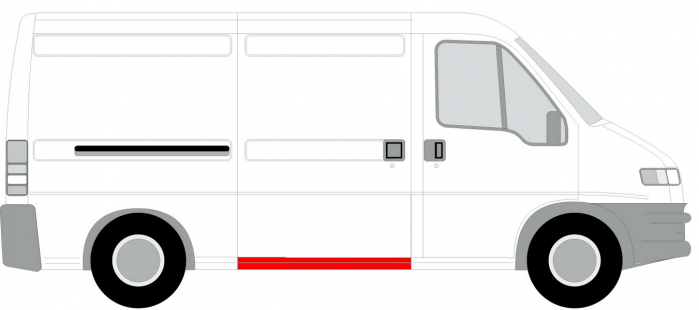 Prag lateral dreapta BOXER / JUMPER / DUCATO 1400mm dupa 1994 [2]