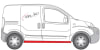 Prag lateral dreapta reparatie, partea inferioara, lungime 165cm CITROEN NEMO; FIAT FIORINO; PEUGEOT BIPPER, BIPPER TEPEE dupa 2007 [2]