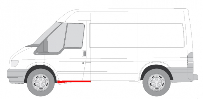 Prag lateral fata stanga potrivit FORD TRANSIT 2000-2014 [3]