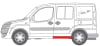 Prag lateral potrivit FIAT DOBLO, DOBLO CARGO dupa 2001 - Usa culisanta stanga/dreapta Kit reparatie lungime 110cm [2]