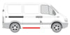Prag usa potrivit NISSAN INTERSTAR; OPEL Movano; RENAULT MASTER II 1998-2010 - culisanta dreapta lungime 130cm [3]