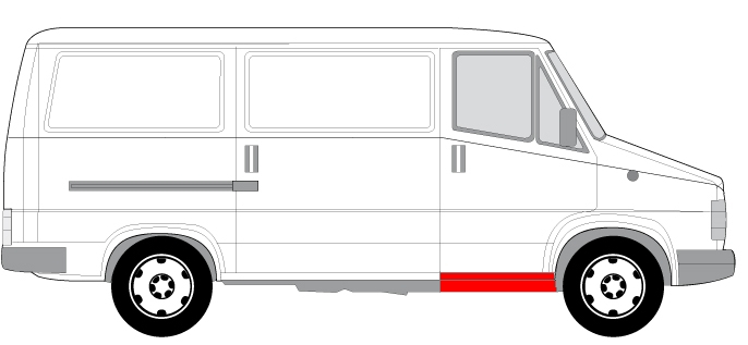 Prag panou reparatie lateral fata dreapta CITROEN C25 FIAT DUCATO PEUGEOT J5  [2]