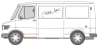 Prag panou reparatie lateral fata stanga ranforsare MERCEDES T1 / T2 601, 602 intre 1977-1996 [2]
