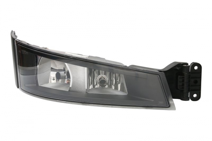Proiector ceata Dreapta (H7x2, cadru negru; cu iluminare curba) 24V potrivit VOLVO FH II 01.12-