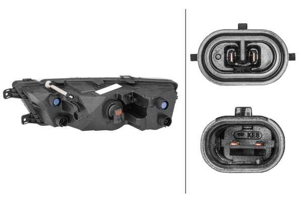 Proiector ceata Dreapta (H8/LED, cromat; cu lumini de zi) potrivit SKODA RAPID 07.12-12.18 [2]