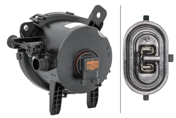 Proiector ceata Dreapta (H8) potrivit BMW Seria 1 (F20), 1 (F21), 2 (F22, F87), 2 (F23), 2 (F45), 2 GRAN TOURER (F46), 3 (F30, F80), 3 (F31), 3 GRAN TURISMO (F34), 4 (F32, F82), 4 (F33, F83) 11.10- [2]