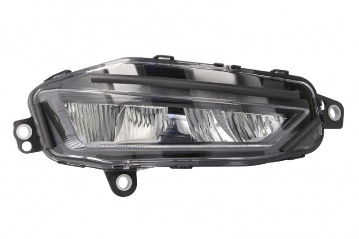 Proiector ceata dreapta (LED, negru; cu iluminare curba) 24V potrivit VOLVO FH III 02.20-