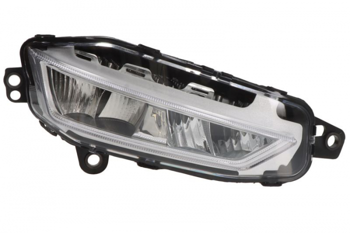 Proiector ceata dreapta (LED, rama argintie) 24V potrivit VOLVO FH III 02.20-