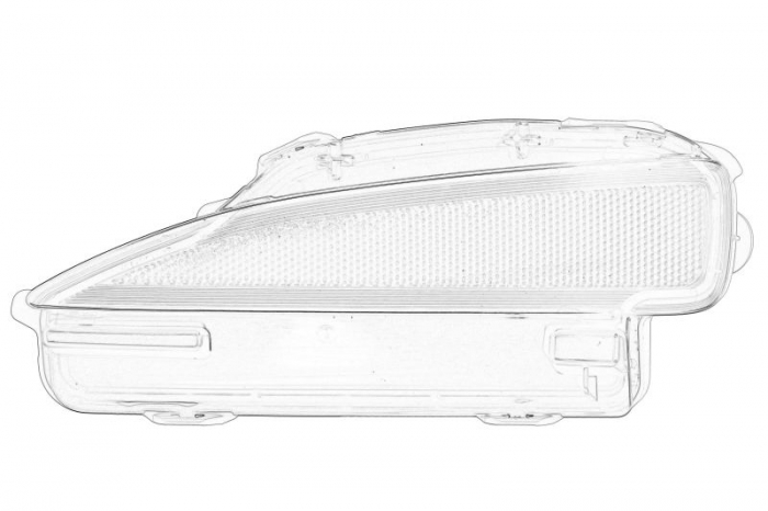 Proiector ceata dreapta potrivit TOYOTA YARIS XP130 12.10-07.14