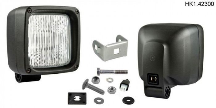 Proiector ceata Dreapta Stanga (H3, 100x100mm, Conector AMP) 12 24V