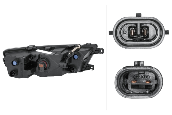 Proiector ceata Stanga (H8/LED, cromat; cu lumini de zi) potrivit SKODA RAPID 07.12-12.18 [2]
