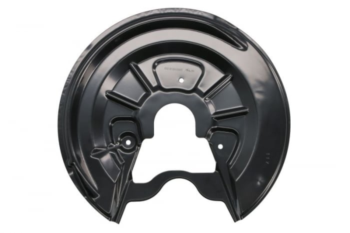 Protectie disc frana spate stanga potrivit AUDI A3; SEAT ALTEA, ALTEA XL, LEON, TOLEDO II, TOLEDO III; SKODA OCTAVIA II, SUPERB II; VW GOLF PLUS V, GOLF V, GOLF VI, JETTA III, TOURAN 1.2-3.6 10.98-07.