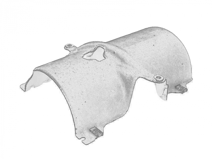 Protectie termica catalizator spate (termic) potrivit CITROEN C2, C3 I, C3 II, C3 PLURIEL, NEMO, NEMO/MINIVAN, XSARA; PEUGEOT 1007, 107, 206, 206+, 207, 307, BIPPER, BIPPER TEPEE 1.4D 09.01- [3]