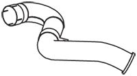 Racord evacuare (diametru:104mm, lungime:975mm) EURO 4 potrivit DAF CF 65, LF 55 CE184C GR184S1 GR210S1 05.06-