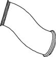 Racord evacuare (diametru:114mm, lungime:266mm) EURO 3 potrivit SCANIA G I, P I, P,G,R,T, R I, T DC11.08-DT12.17 03.04-