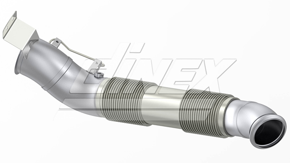 Racord evacuare (diametru:122mm, lungime:968mm) potrivit SCANIA R I DC16.03-DT16.08 03.04-05.19 [2]