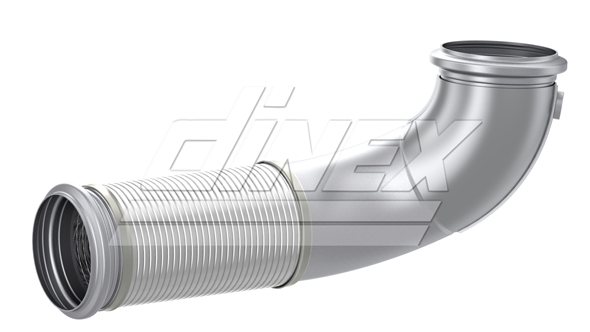 Racord evacuare (diametru:127mm 147mm, lungime:555mm) potrivit VOLVO potrivit VOLVO FM, FM II D11C410-D11K450 09.05-