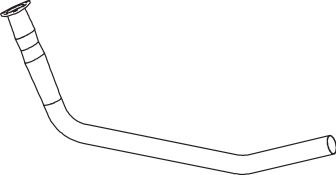 Racord evacuare (diametru:65mm, lungime:1270mm) potrivit MERCEDES UNIMOG OM312.954-OM353.980 01.62-