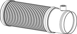 Racord evacuare (diametru:84,5mm/93,9mm, lungime:290/293mm) potrivit RVI MIDLUM; VOLVO FL II D7E240-DXi7 05.06- [2]