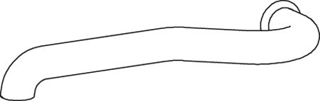 Racord evacuare (lungime:1040mm) potrivit RVI MIDLUM DXi5 05.06-